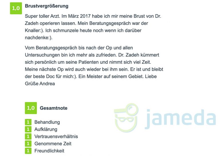 Bewertungen Praxis Zadeh Hamburg Jameda 1